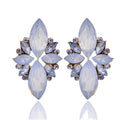 Pendientes De Cristal Con Piedra De Ópalo