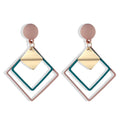 Pendientes De Gota Geométricos Llamativos De Moda