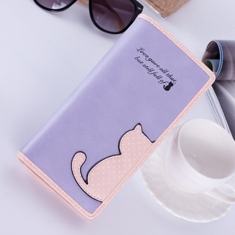 Cartera de cuero sintético con cremallera Para Mujer