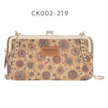 cartera femenina clásica con cremallera, soporte para teléfono de alta calidad