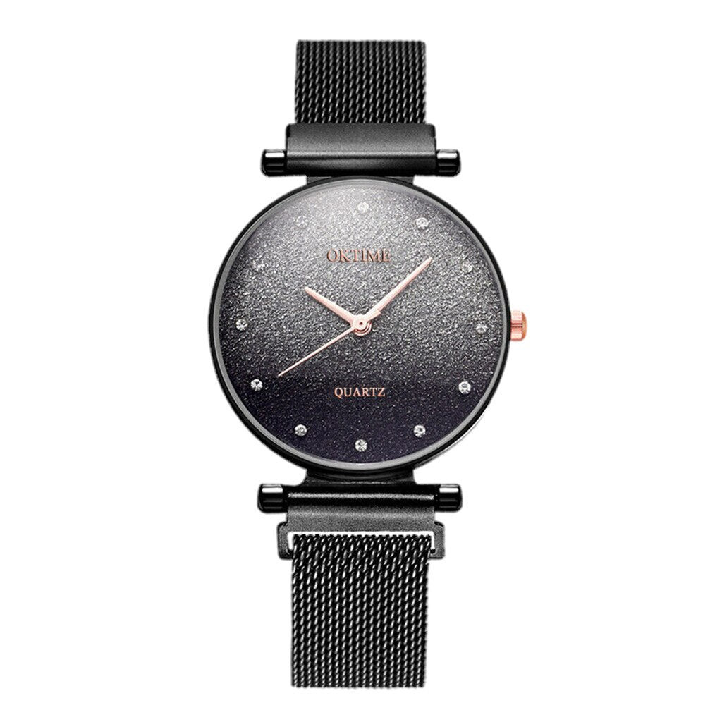 Reloj de pulsera de acero inoxidable para mujer