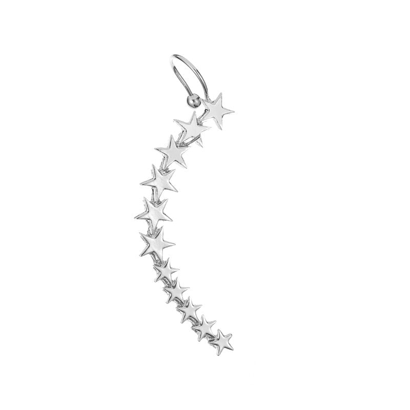 Pendientes Largos Con Forma De Estrella Para Mujer