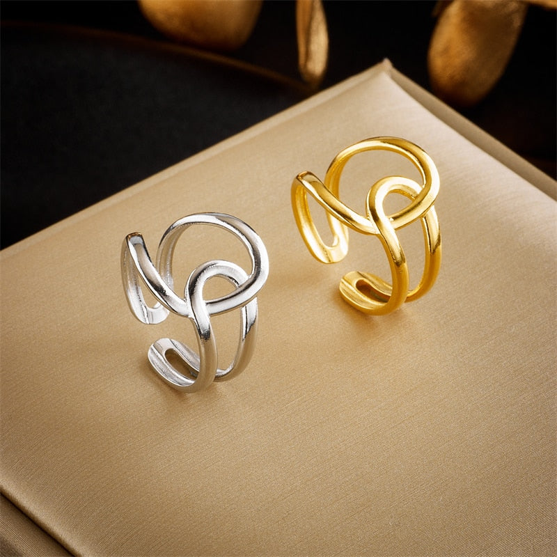 Anillo abierto de acero inoxidable 316L 5