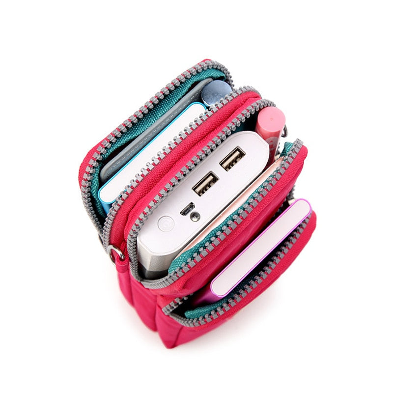 Cartera de hombro pequeño de nailon para mujer 4