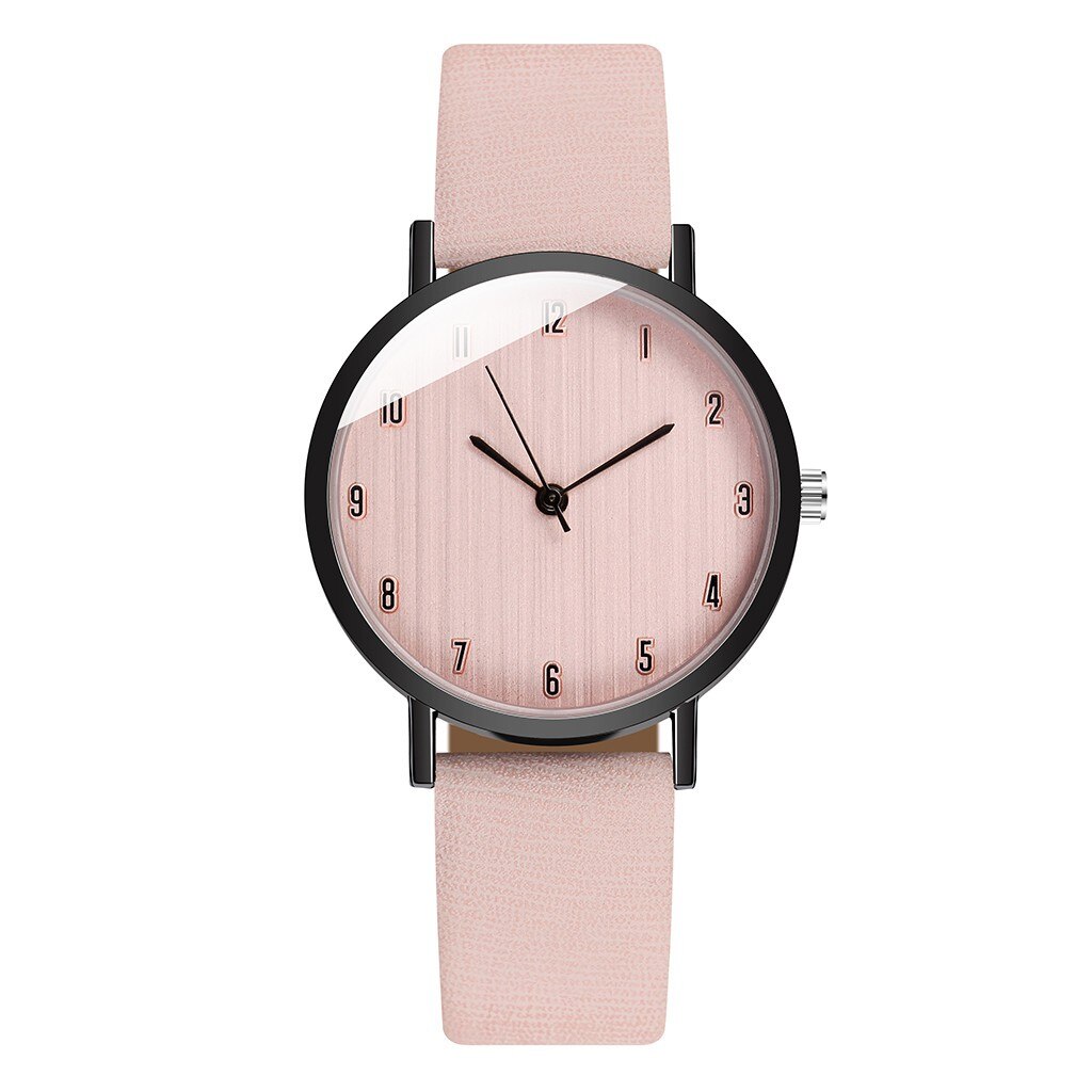 Reloj de pulsera informal para Mujer, relojes de cuarzo con correa de cuero blanco, elegantes y sencillos