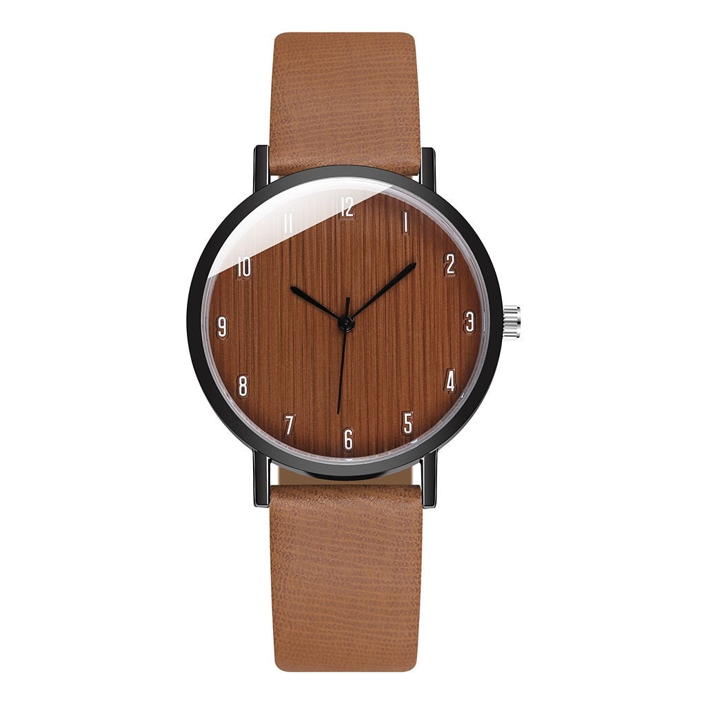 Reloj de pulsera informal para Mujer, relojes de cuarzo con correa de cuero blanco, elegantes y sencillos