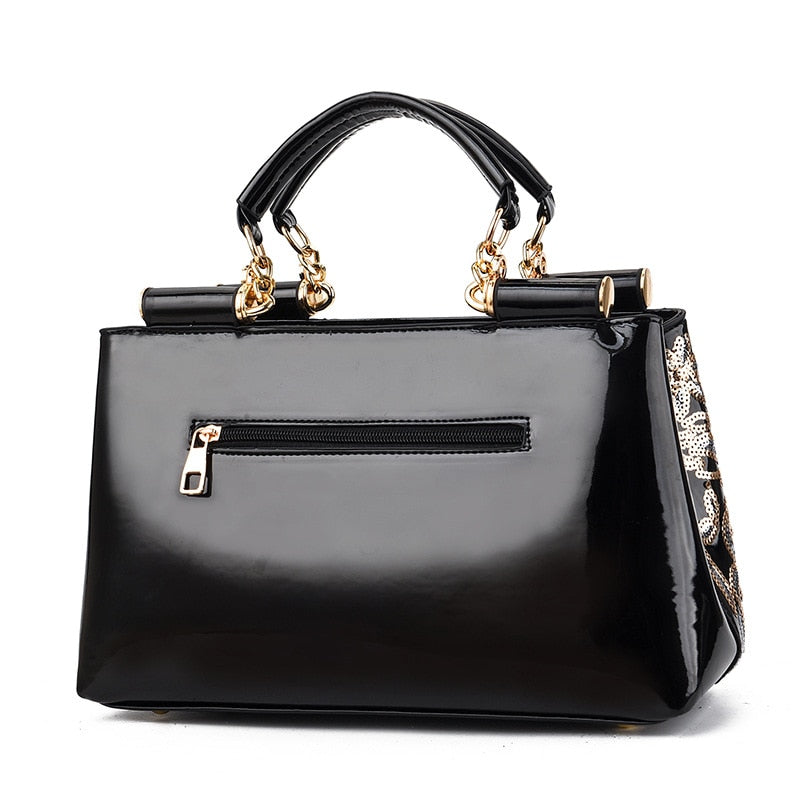 Bolso de cuero con bordado para mujer, bandolera de lujo 3