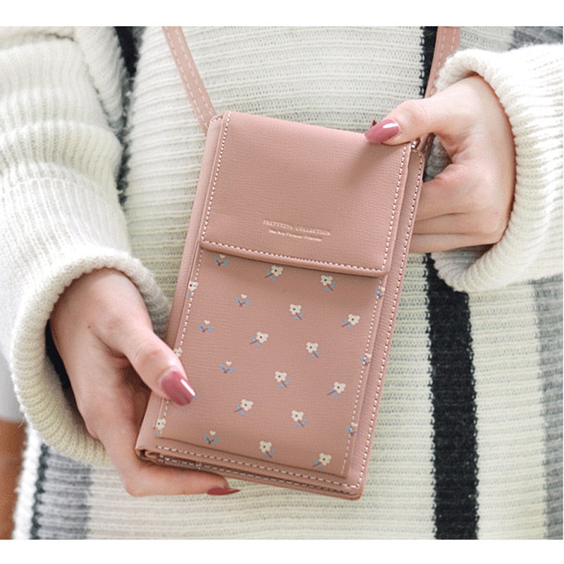 Cartera multifuncional de flores para teléfono móvil 3