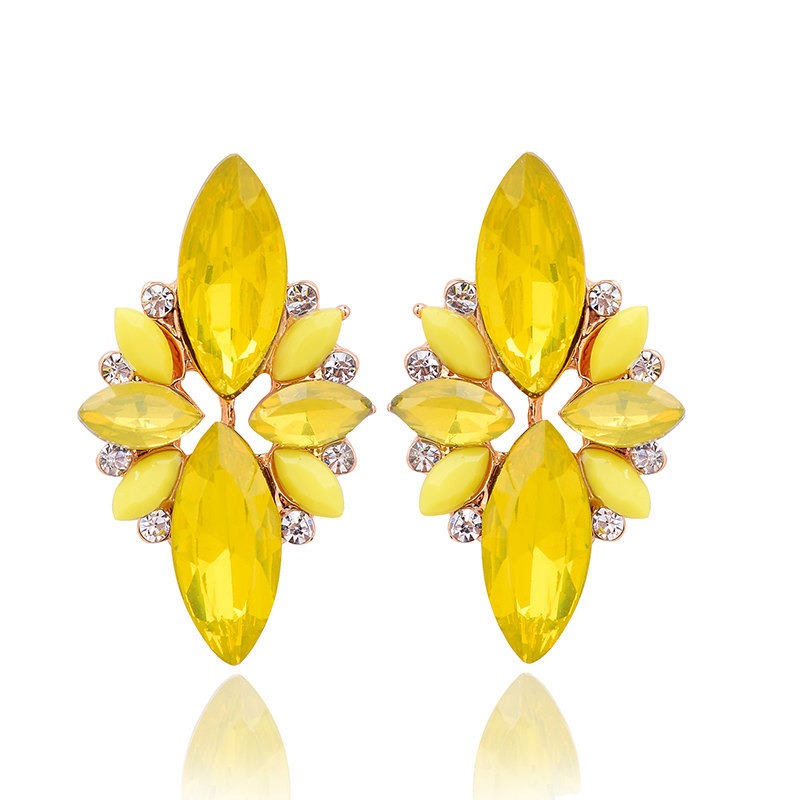 Pendientes De Cristal Con Piedra De Ópalo