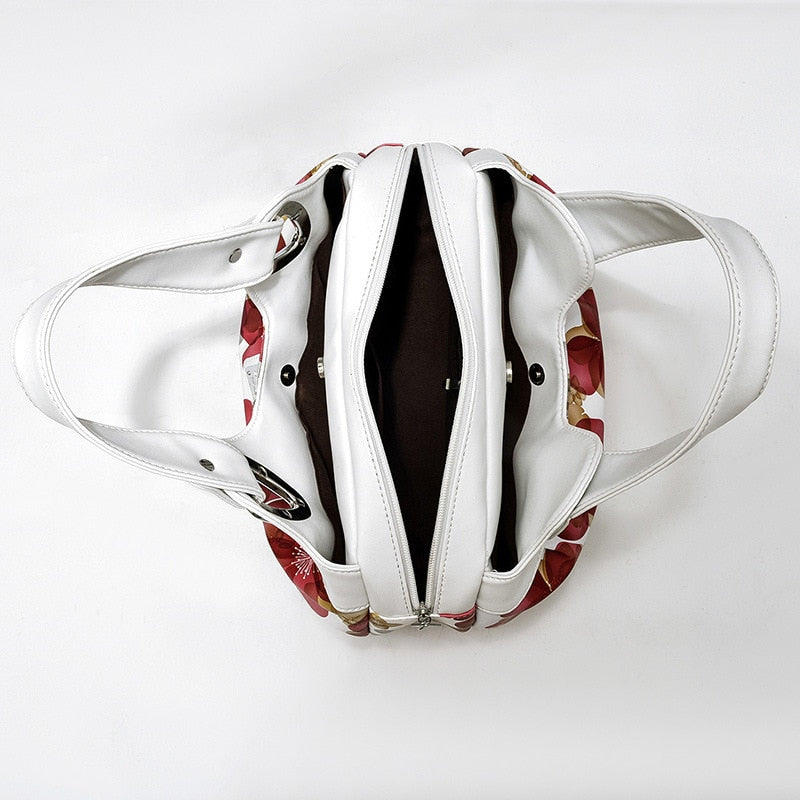 Bolso de hombro con estampado de flores para mujer 3