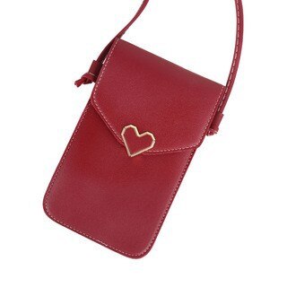 Cartera transparente, con pantalla táctil, Retro, para teléfono móvil, de diseñador