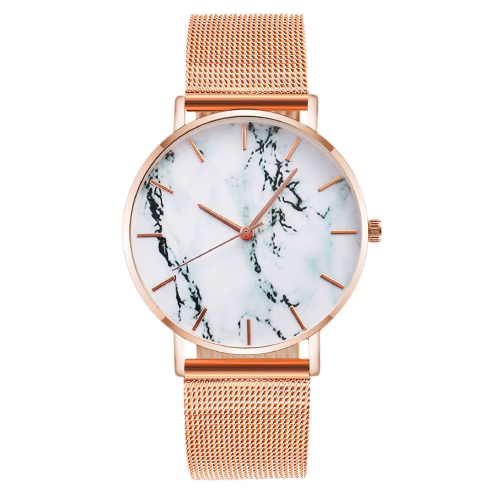 Reloj de cuarzo con calendario de diamantes para Mujer