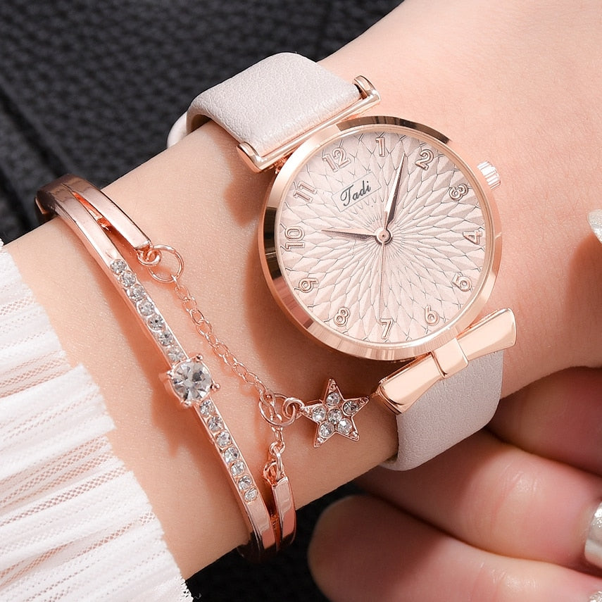 Relojes de cuarzo de pulsera de lujo para mujer