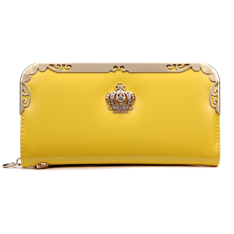 Cartera de mujer con cremallera larga, monedero para chicas, Luxary, grande, tarjetero