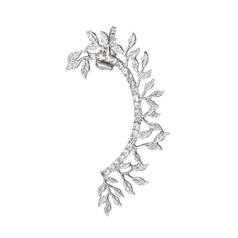Pendientes De Clip Con Diamantes De Imitación Para Mujer Aretes De Cristal