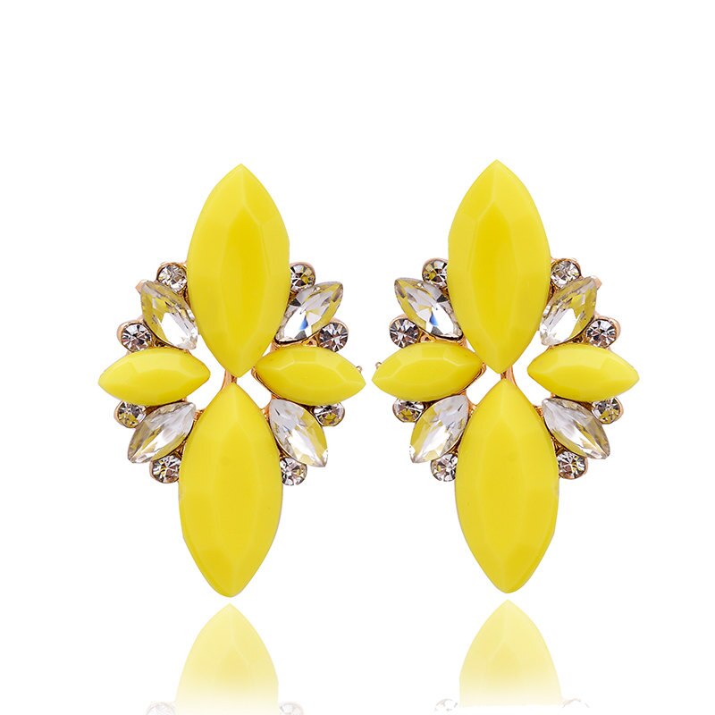 Pendientes De Cristal Con Piedra De Ópalo