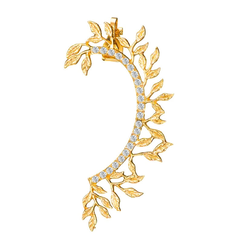 Pendientes De Clip Con Diamantes De Imitación Para Mujer Aretes De Cristal
