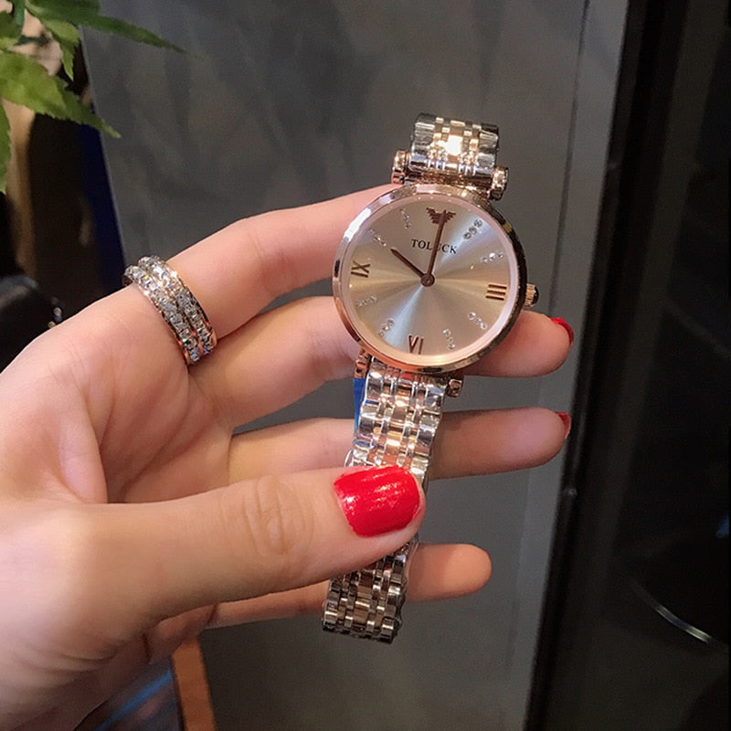 Reloj de mujer ultrafino resistente al agua, moderno y sencillo, Swiss, no mecánico, KR (origen), 2023 1