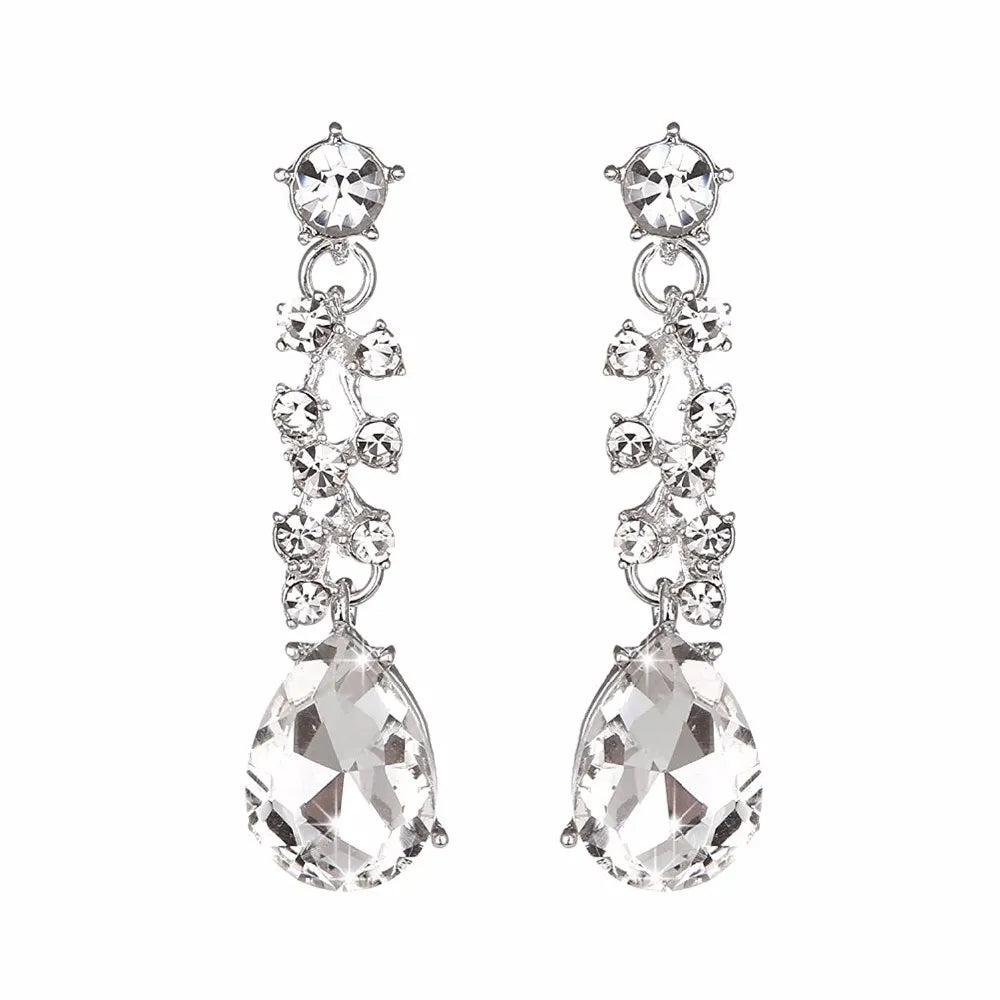 Conjunto de joyas delicadas de cristal austriaco 3
