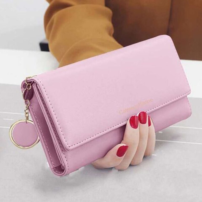 Cartera de mano de cuero sintético para mujer