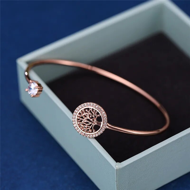 Pulsera De Piedra De Circón Blanco Brazalete Ajustable
