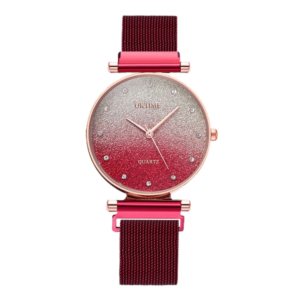 Reloj de pulsera de acero inoxidable para mujer