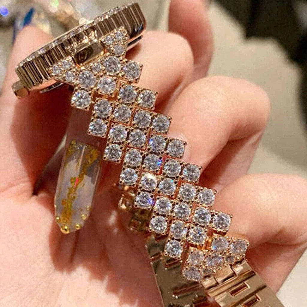 reloj mujer relojes para mujer reloj mujer elegante moda mujer marcas famosas de lujo pulseras mujer Reloj de lujo para Mujer, conjunto de pulsera de acero con diamantes, productos superventas, marca de lujo, 2022 4