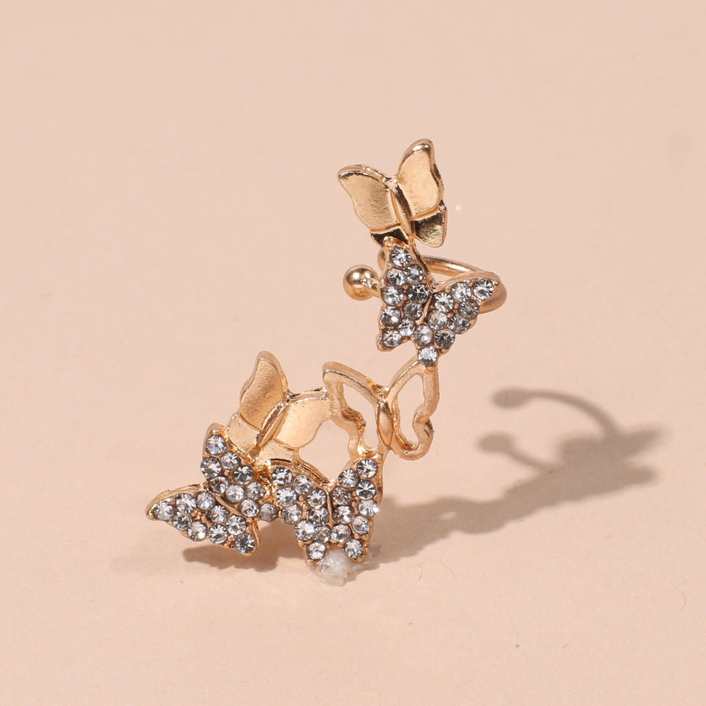 Pendientes con Clip para oreja de mariposa joyería 2