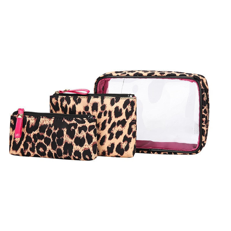 bolsa transparente impermeable de gran capacidad, organizador de cosméticos y belleza 4