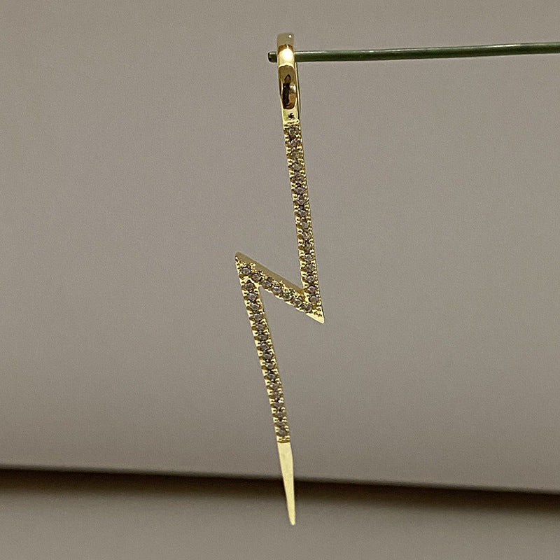 Aretes Diagonales De Color Dorado, Regalo De Joyería Coreana