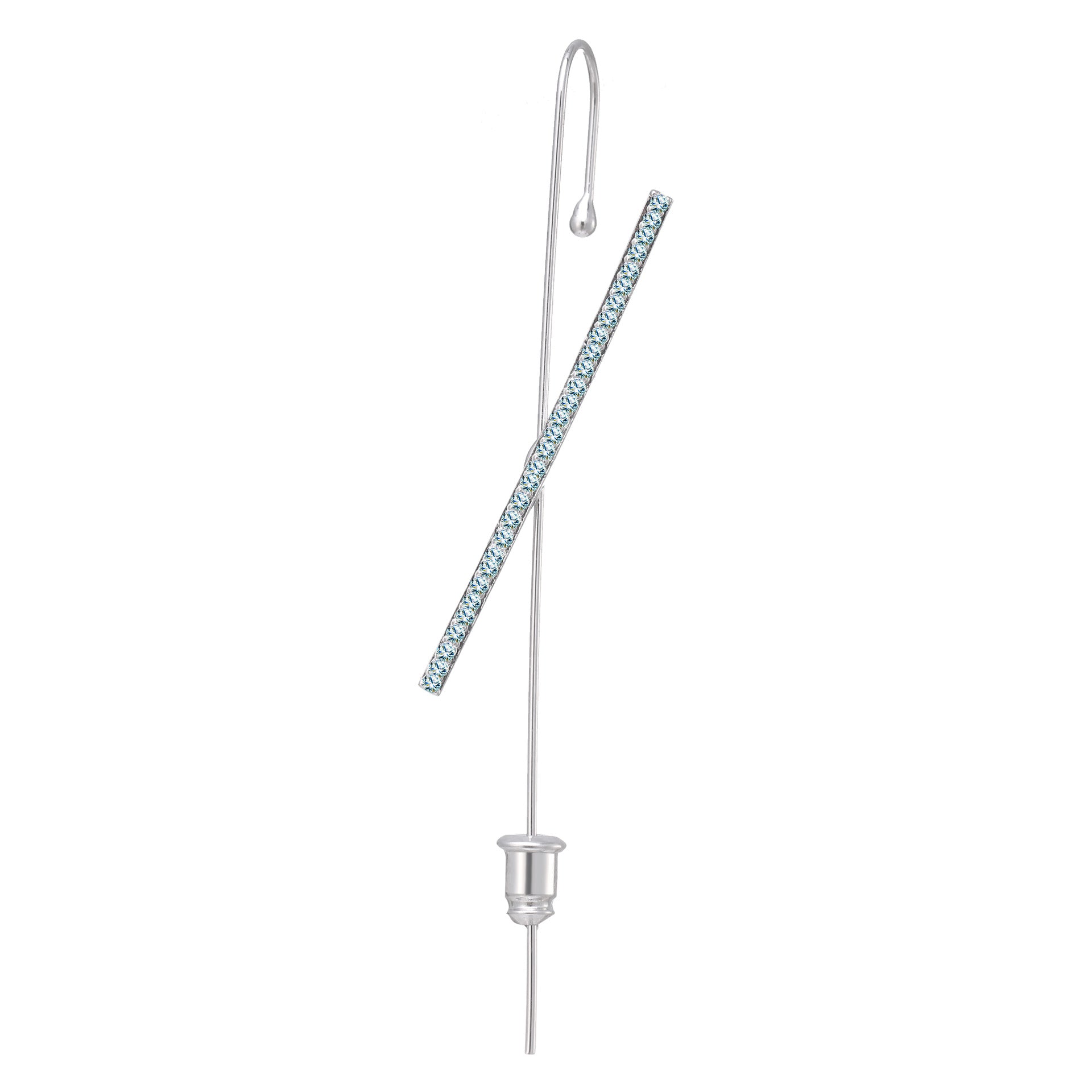 Aretes De Cristal Con Circonita, Trepador, Regalo De Joyería