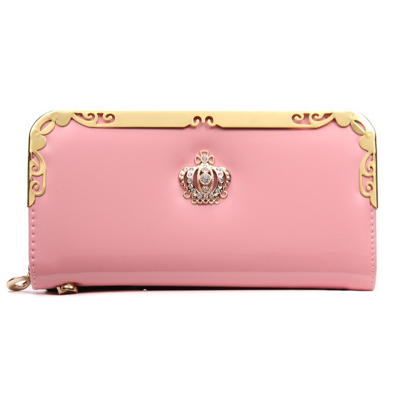 Cartera de mujer con cremallera larga, monedero para chicas, Luxary, grande, tarjetero