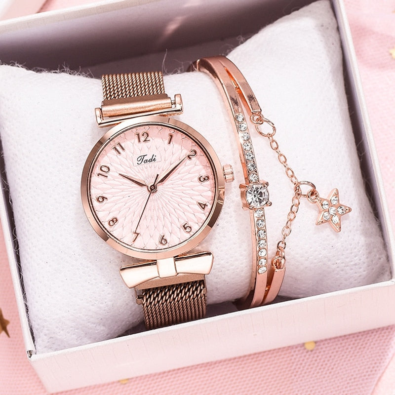Relojes de cuarzo de pulsera de lujo para mujer 6