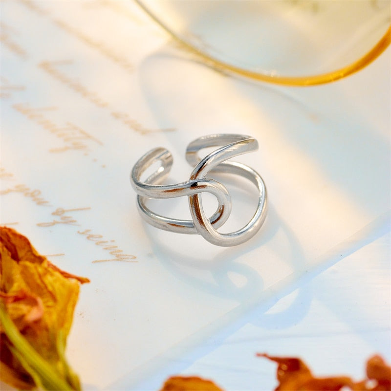 Anillo abierto de acero inoxidable 316L 4