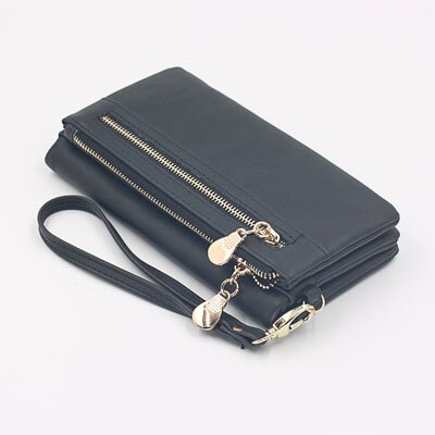 Cartera larga esmerilada Vintage para mujer