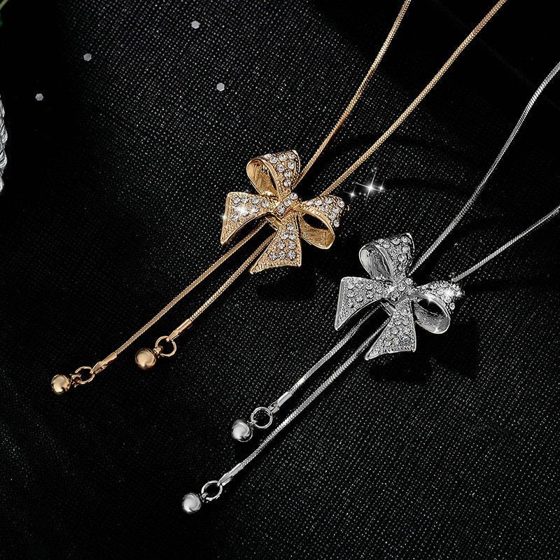 Collar Metal Fino, Lindo Cristal, Diamantes De Imitación