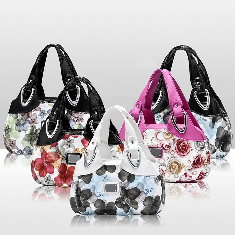 Bolso de hombro con estampado de flores para mujer 5