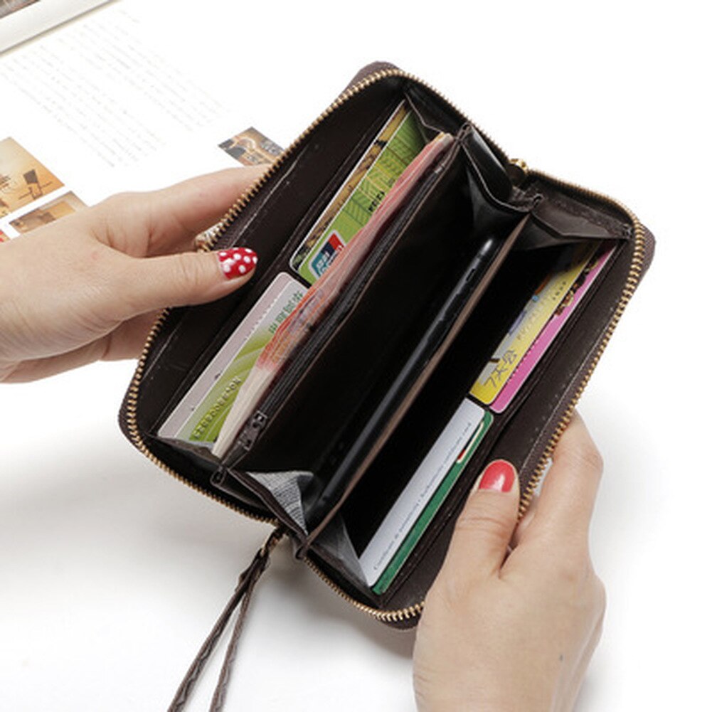 Cartera con estampado de rosas para mujer 5