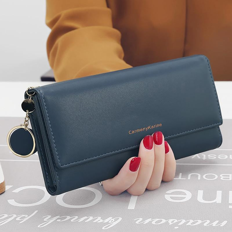 Cartera de mano de cuero sintético para mujer 3