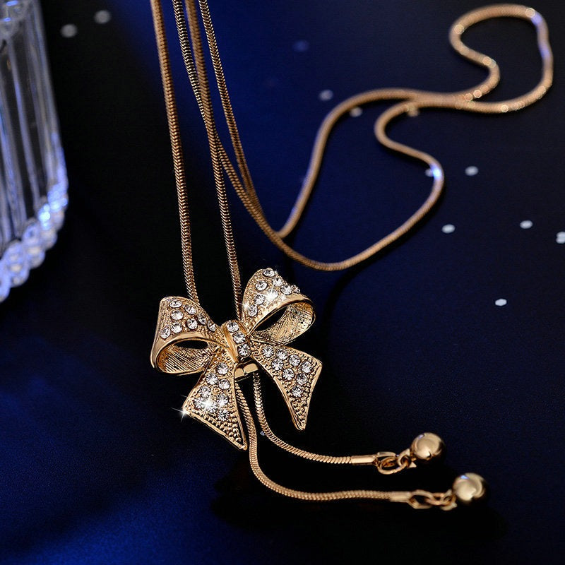 Collar Metal Fino, Lindo Cristal, Diamantes De Imitación