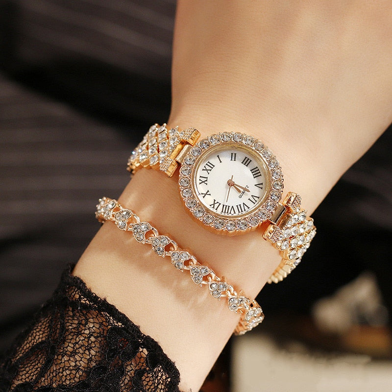 reloj mujer relojes para mujer reloj mujer elegante moda mujer marcas famosas de lujo pulseras mujer Reloj de lujo para Mujer, conjunto de pulsera de acero con diamantes, productos superventas, marca de lujo, 2022 6