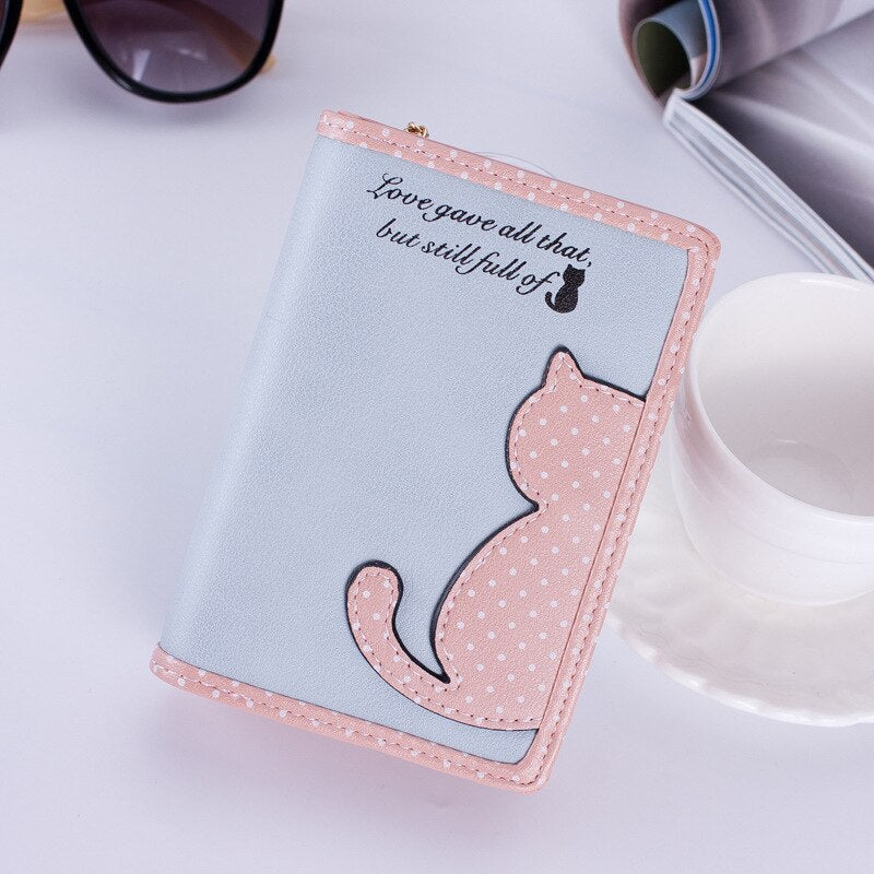 Cartera de cuero sintético con cremallera Para Mujer