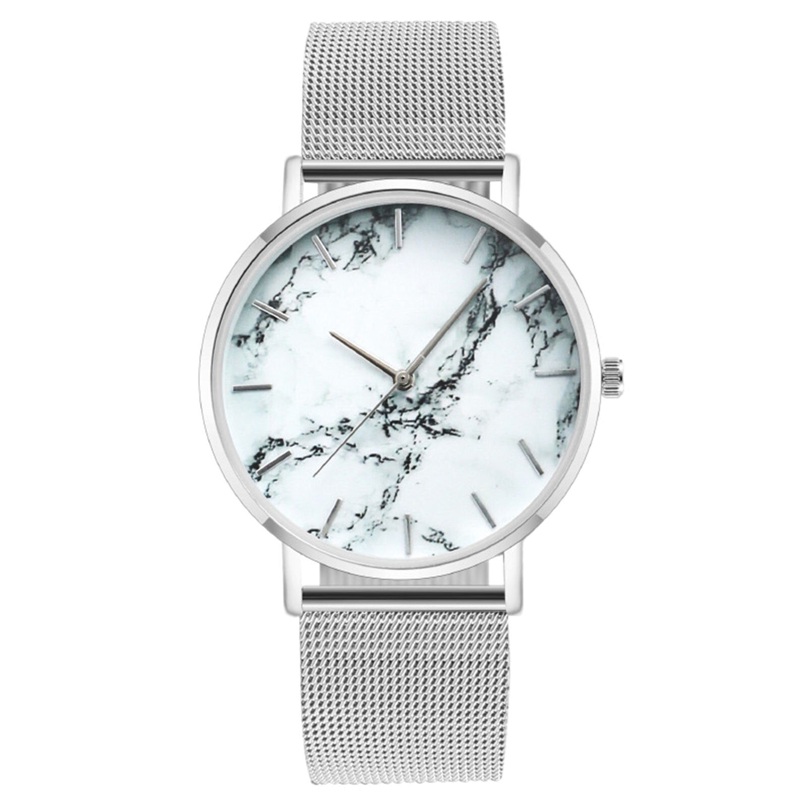 Reloj de cuarzo con calendario de diamantes para Mujer