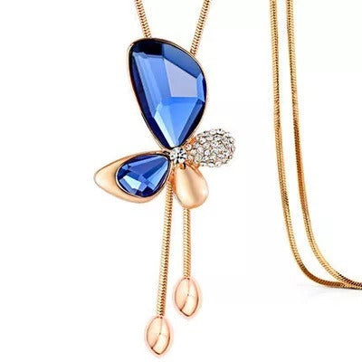 Collares Y Colgantes De Suéter De Cristal Barroco,Joyería
