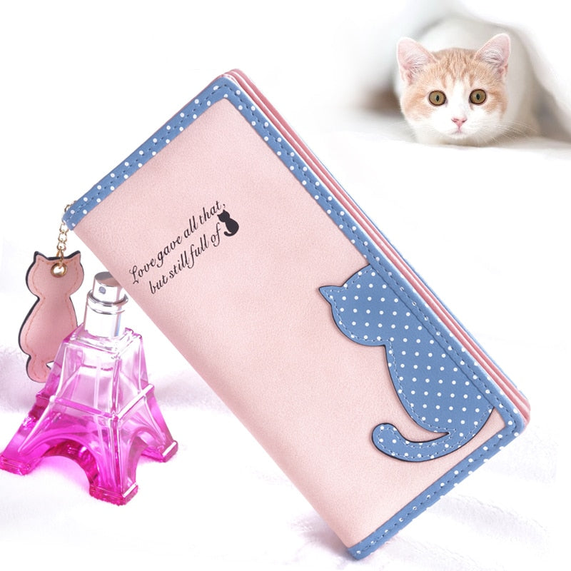 Cartera de cuero sintético con cremallera Para Mujer 4