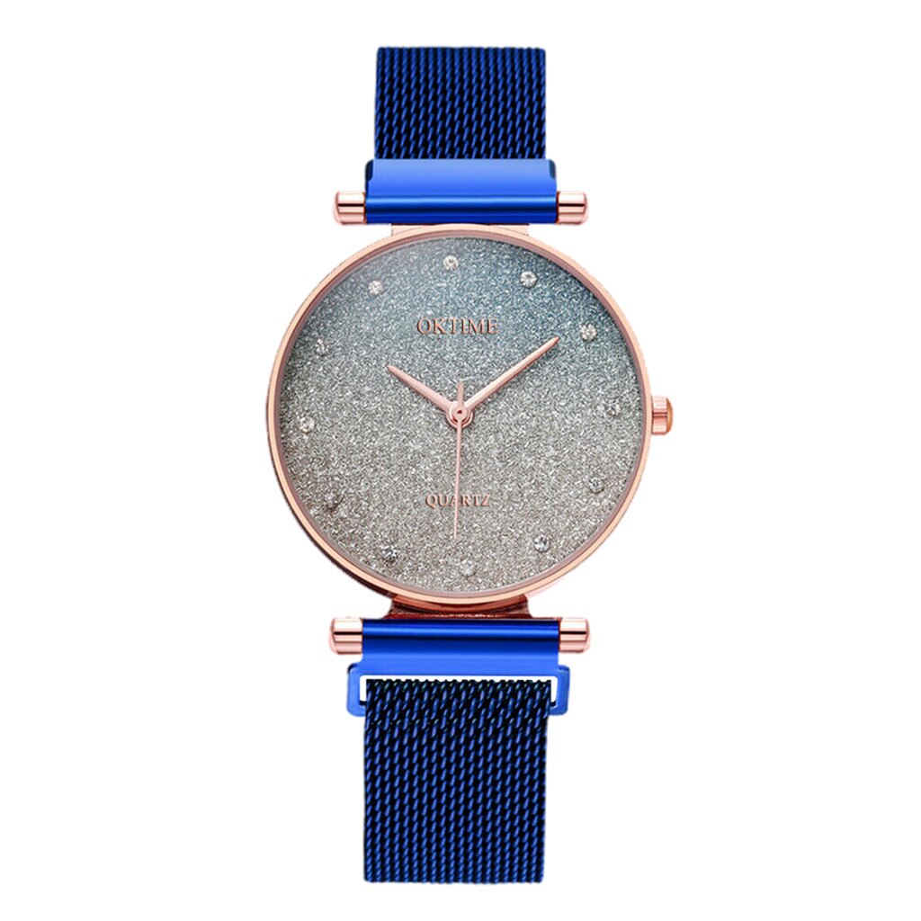 Reloj de pulsera de acero inoxidable para mujer