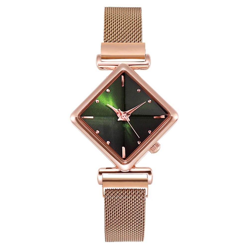 Reloj cuadrado de lujo para muje