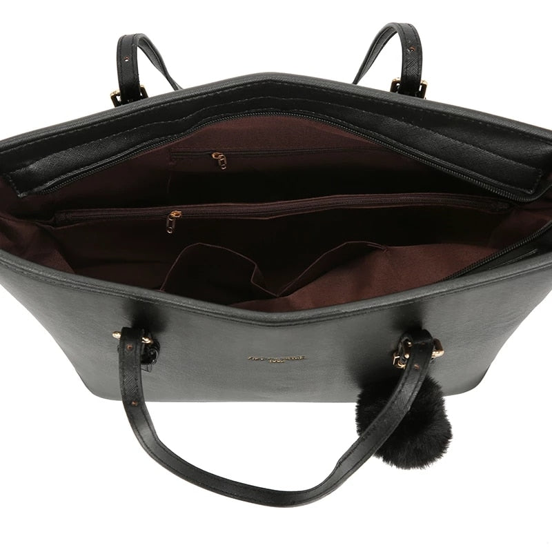 Bolso de mano informal de cuero para mujer, bolsa Vintage de lujo, bolso de hombro grande de diseñador a la moda, 2022 6
