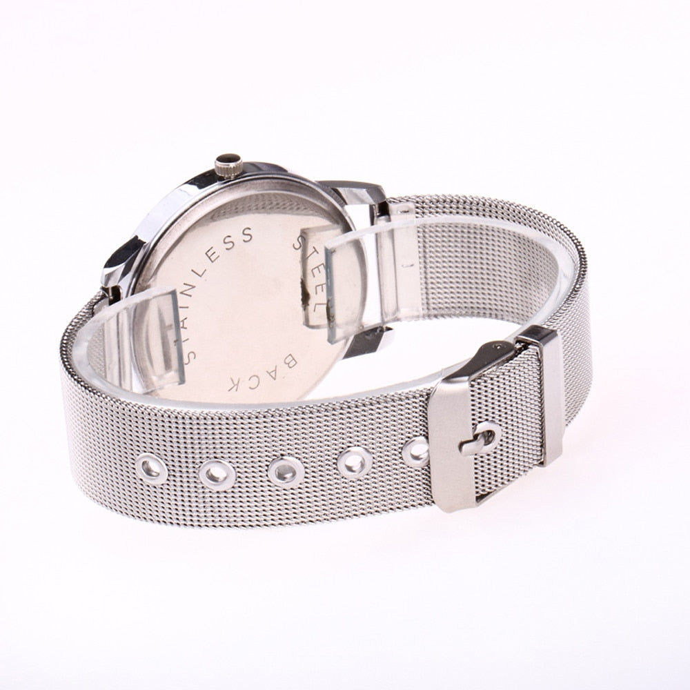 Reloj de pulsera analógico de acero inoxidable para mujer 2