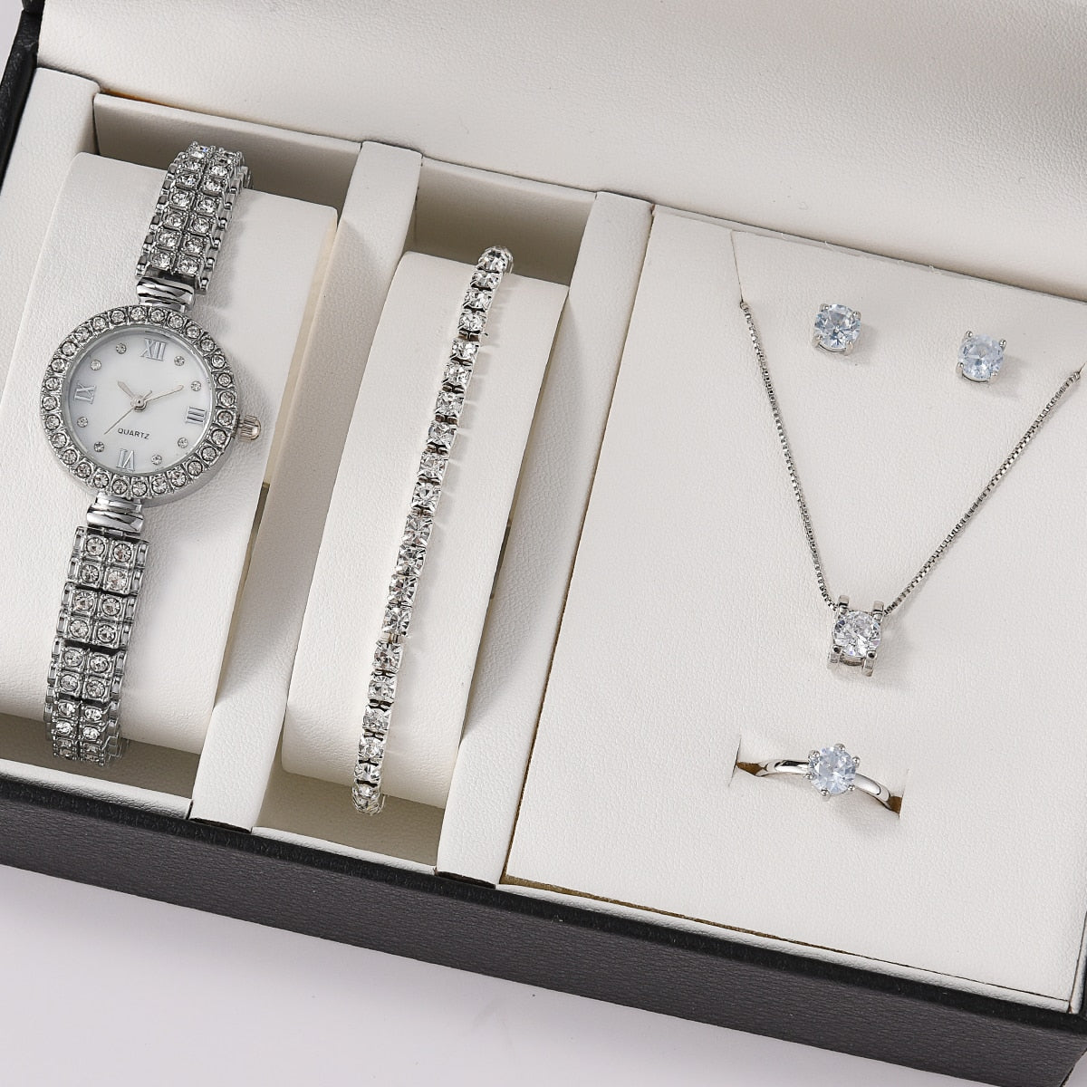 Juego de 6 piezas de reloj de lujo para mujer